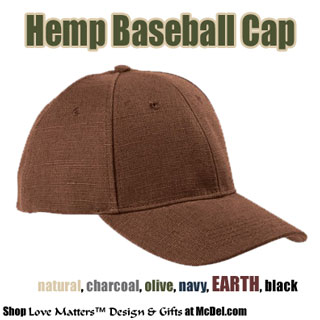 Custom-Printed Hat - Hemp Baseball Cap