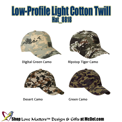 Custom-Printed Low-Profile Light Cotton Twill - unst.