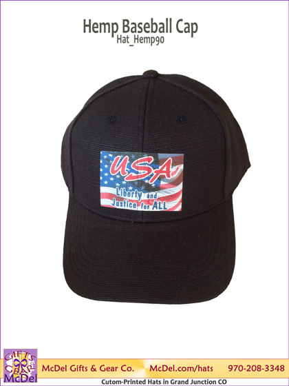 LM Flag-USA-Liberty - Hemp Baseball Cap