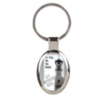 Key Chain - flat connect oval tag