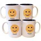 Custom-Printed Mugs - 11 oz. - set of 4