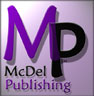 McDel Publishing logo - affordable full-color printing